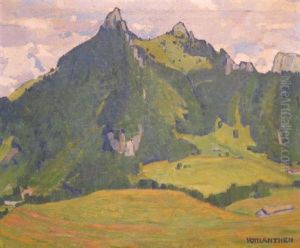 Les Dents De Broc by Louis Joseph Vonlanthen