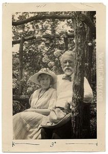 Autoportrait Aux Fleurs by Bessie Potter Vonnoh