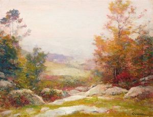 Woman With Arms Upraised by Robert Vonnoh