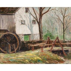 Mill Scene by Robert Vonnoh