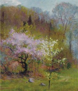 Spring Trees by Robert Vonnoh