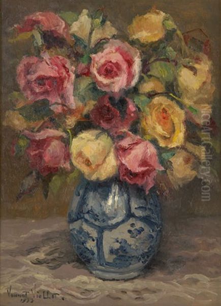 Vase Fleuri De Roses - view 1