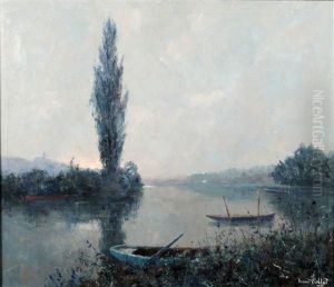 Aube Sur L'oise by Yvonne Vonnot-Violet