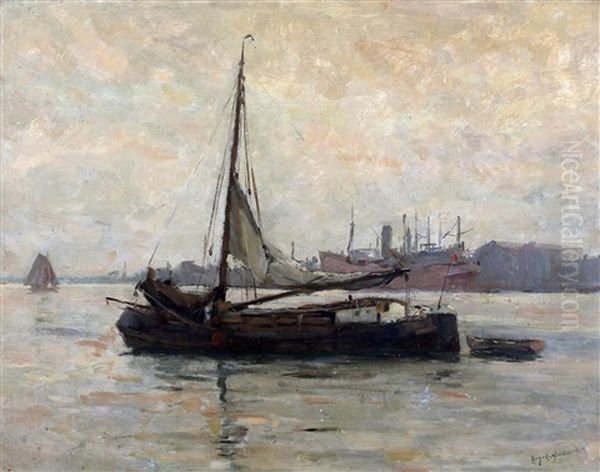 Botter Op De Rivier - view 1