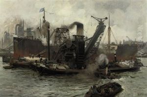 Steenkolen Transport: Transportation Of Coals by August Willem van Voorden