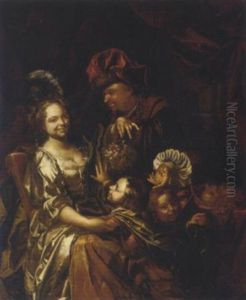 A Family Portrait by Johannes Voorhout the Elder
