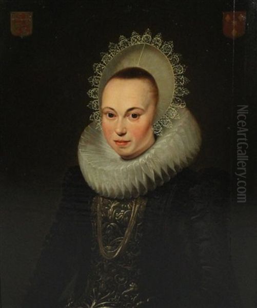 Portrait Of Justina Van Teylingen, On Her Marriage In 1613 - view 1