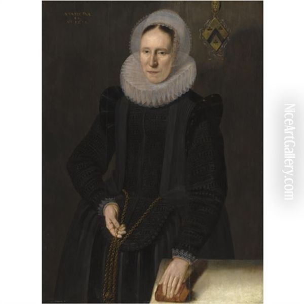 Portrait Of A Lady, Aged 44, In A White Ruff - view 1