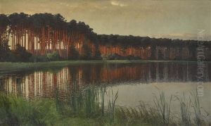 Abendstimmung Am Schlachtensee by Paul Vorgang