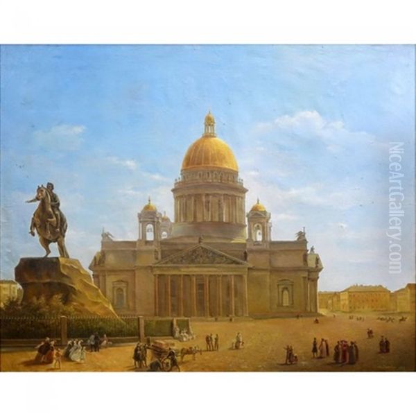 St. Isaac's Cathedral And Monument To Peter I - view 1