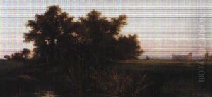 Italian Landscape With A Greek Temple Italian Landscape With A Greek Temple
