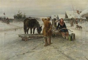 Der Heiratsantrag by Sergei Semyonovich Voroshilov
