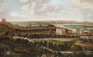 Greenwich From One Tree Hill, With The River Thames And The City Of London Beyond