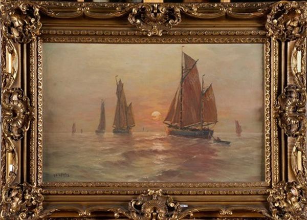 Marine Au Coucher Du Soleil - view 1