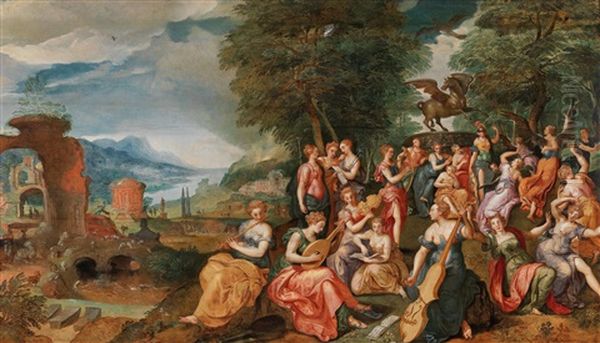 The Contest Between The Muses And The Pierides - view 1
