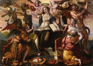 Allegory Of The Four Enemies Of Faith by Marten de Vos