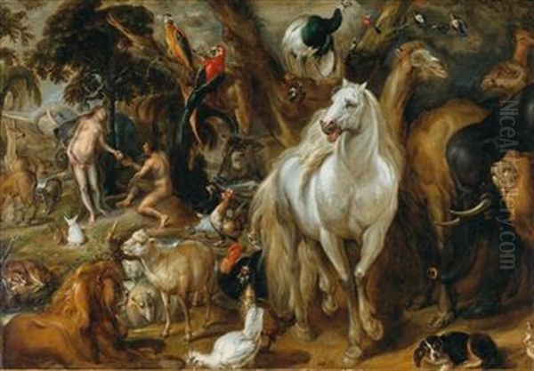The Earthly Paradise With The Fall Of Adam And Eve - view 1