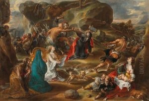 Christ Carrying The Cross by Simon de Vos