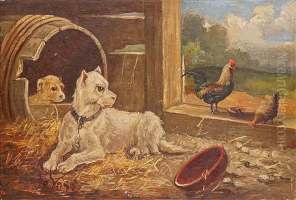 Chiens Et Poules - view 1