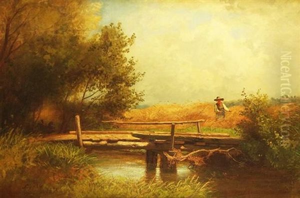 Sommerliche Landschaft Zur Erntezeit - view 1