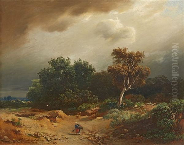 Landscape With Peasants Collecting Firewood - view 1