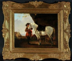 Musketier Mit Schimmel by Leopold Heinrich Voescher