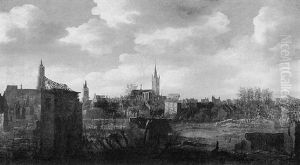 Delft, Na De Ontploffing Van Het Kruitmagazijn Op 12 Oktober 1654 by Daniel Vosmaer