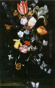 Vase De Fleurs by Jacob Woutersz Vosmaer
