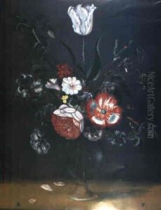Fleurs Dans Un Vase by Jacob Woutersz Vosmaer