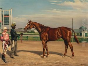 Discovery With His Groom And Jockey by Franklin Brook Voss