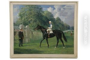 Equestrian Portrait Of The Thoroughbred Race Horse "totaig"