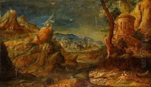 A Landscape With Figures by Paul Bril