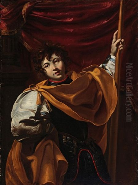 Portrait Of A Young Man With A Halberd - view 1