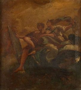 La Temperance Et La Prudence (pair) by Simon Vouet