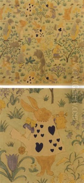 Alice In Wonderland (textile Design) - view 1