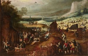 Landscape With A Battle Between Peasants And Soldiers