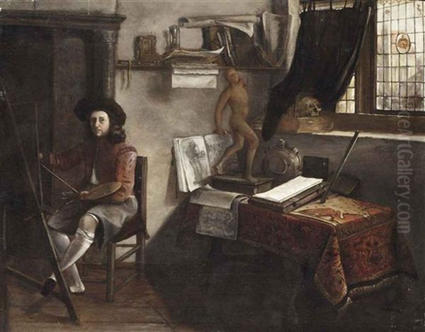 An Artist In His Studio - view 1
