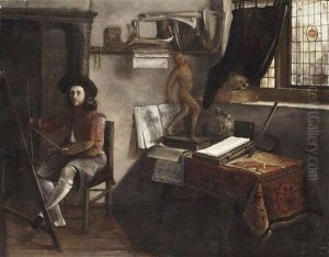 An Artist In His Studio by Jacobus Vrel