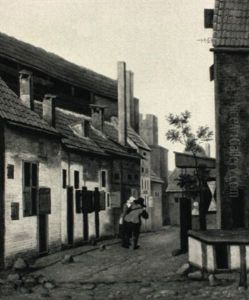 View Of A Small Street In A Dutch Town