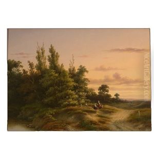 Country Scene by Dirk Johannes van Vreumingen