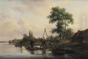 Crossing The River by Dirk Johannes van Vreumingen