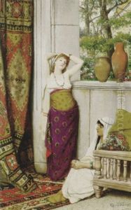 Women Of The Harem by Albrecht (Albert) Frans Lieven Vriendt