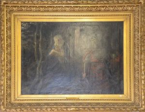 Frederic Le Joyeux Protegeant Son Enfant by Juliaan de Vriendt