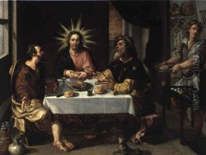 Christus Und Die J_nger In Emmaus by Dirck De Vries