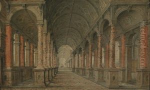 Saulenhalle Eines Renaissancepalasts