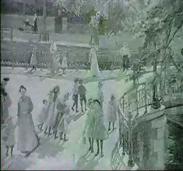 Children In A Park - view 1