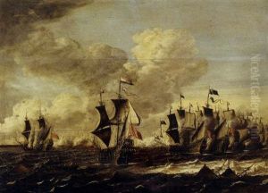 An Anglo-dutch Battle During The First Dutch War Of 1652-54