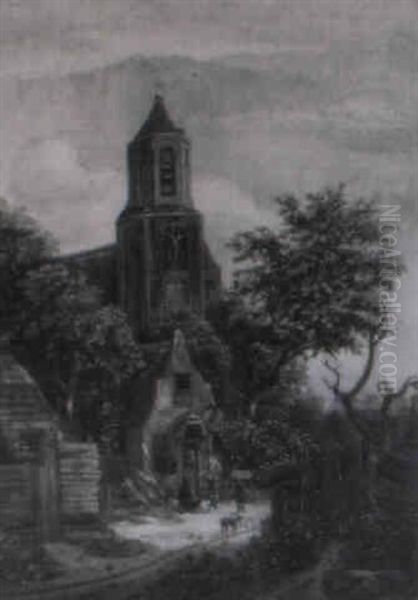 Paysage Avec Une Eglise - view 1