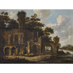 Ruinenlandschaft Am Fluss Ruinenlandschaft Am Fluss