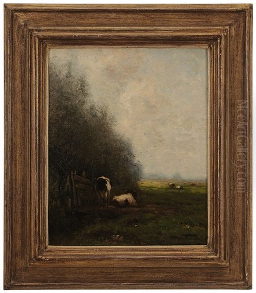 Cows By A Gate - view 1